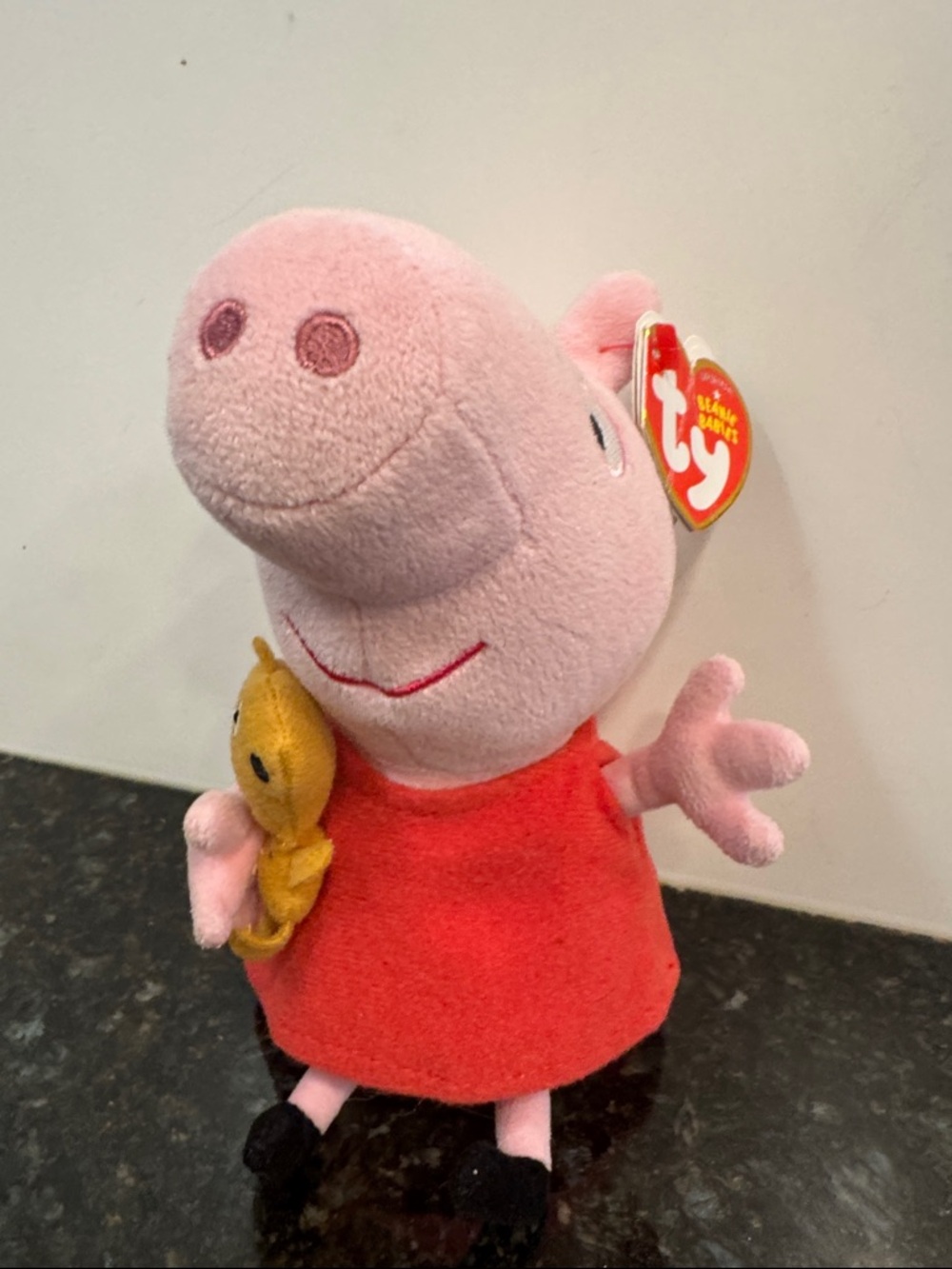 TY Beanie Baby PEPPA PIG the Pig (8 Inch) NEW MWMTs Plush Animal Stuffed Toy